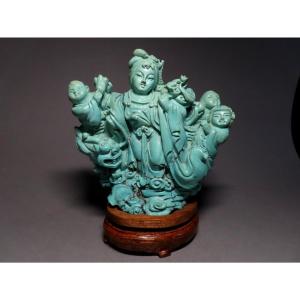 Turquoise Group. China, Early 20th Century.