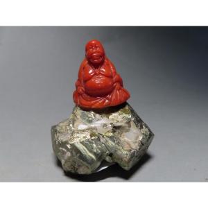 Red Coral Buddha. China, 1920-30