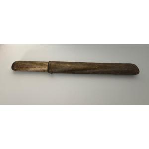 Leather Kiseruzutsu And Its Kiseru