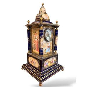 19th Century, Vienna Porcelain Clock
