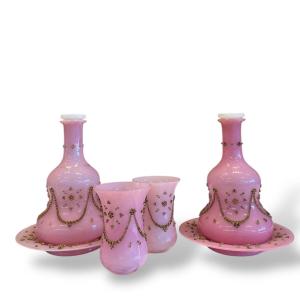 Pink Opaline Service, 19th Century
