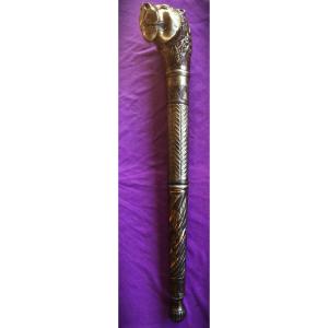 Very Large Command Scepter, 19th Century India