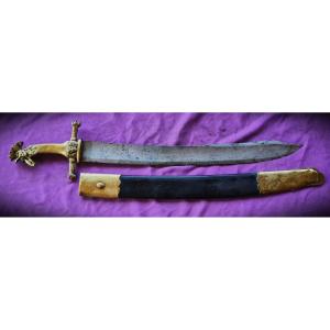 Late 18th Century Or 1stempire Sapper Saber With Enormous Blade