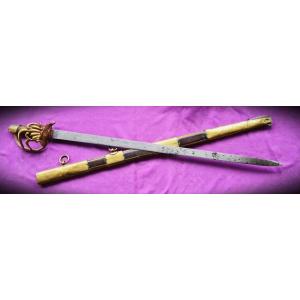 French  Maréchaussée  Saber 1783, Blade From  The Carabiniers Regiment Of Monsieur