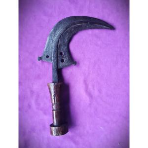 Mangbetu Sickle Knife, Known As "trumbash", Drc, Circa 1905