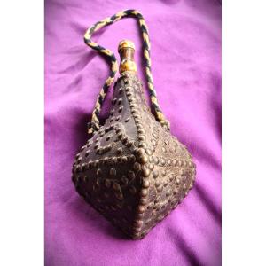 French 17th-century Powder Flask Known As A "musketeer's Flask"