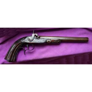Pistolet De Duel Finement Ciselé