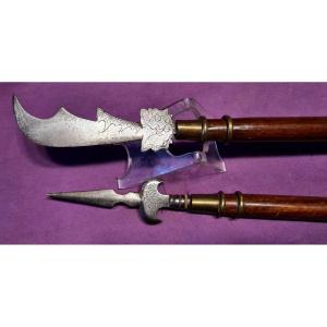 Pair Of Buddhist Command Scepters