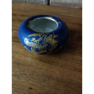 Haviland Limoges Porcelain, Powder Blue And Gold Paintbrush Charles Field & Gérard Morel