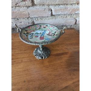 Bronze Mounted Canton Porcelain Bowl End Of The 19th Century Napoleon III