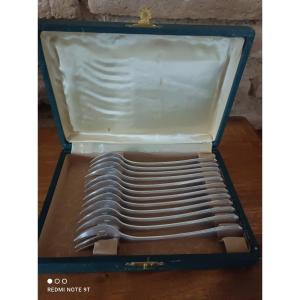 Christofle Oyster Forks, America Pattern