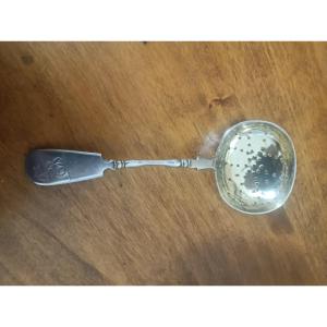 Russian Silver-gilt Sugar Sugar Sugar Sprinkler, Moscow, Agafonov, 19th Century