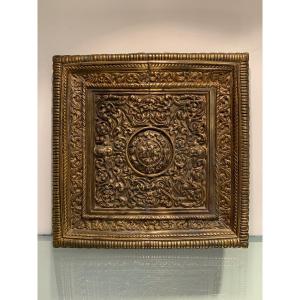 Louis XIV Period Chiseled Bronze Wall Tray
