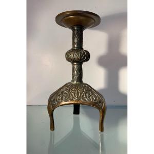 Bronze Candlestick By Max Le Verrier, 1950s/1960s