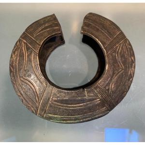 African Bronze Bracelet, 19th Century