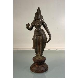 Indian Bronze Statuette, 17th Or 18th Century