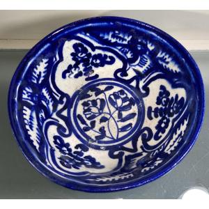 Persian Blue And White Earthenware Bowl, 18th Century
