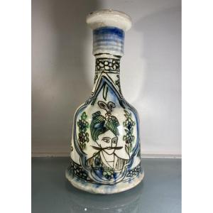 Qajar Faience Vase, Iran, 19th Century