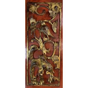 Small Chinese Panel In High Relief, 19th Century