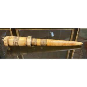Rattle Stick Or Ukhurhe, Ivory, Niger, 19th Century Or Earlier