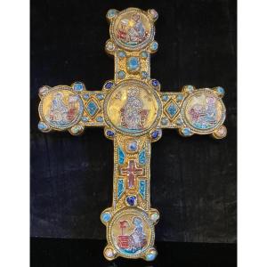 Ceramic Wall Cross By Marc Roussel, 1960s/70s