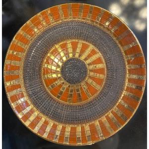 Ceramic Plate By Aldo Londi For Bitossi, 1970s
