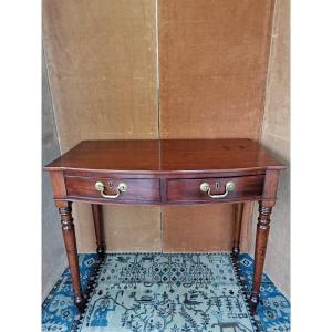 Small English Regency Console In Mahogany, Early Nineteenth Period