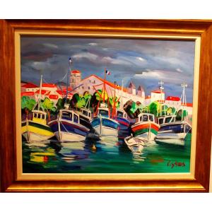 Boats In Saint Jean De Luz Port
