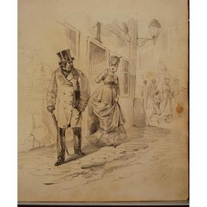 "the Courtesans" By Alexandre Ferdinandus 51850-1888)