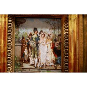 Marriage Under The Directory By Hendrick Kaemmerer Born In The Hague 1839-1902