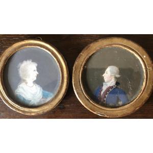 Pair Of Eighteenth-century Miniatures