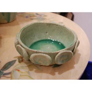 Celadon Stoneware Bowl By Eugénie Julien