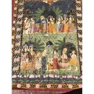 Indien Tapestry 19 Eme
