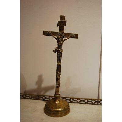 17th Century Bronze Crucifix