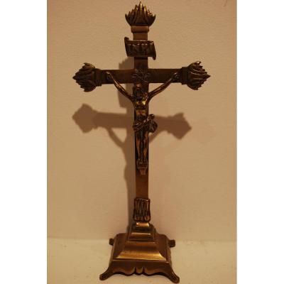 Heighteen Century Bronze Crucifix
