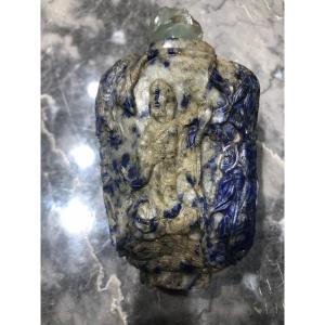 Snuff Bottle Decorated With Immortals