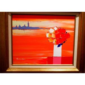 Souvenir Oil On Canvas By Guy Fontdeville