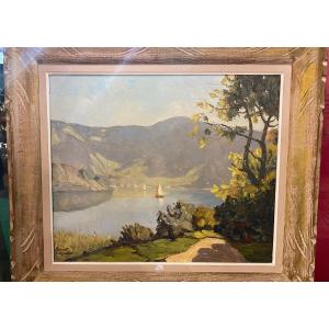 Lake Aiguebelette, Savoie, By R Leycuras