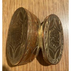 Pomponne Snuffbox, Late 18th Century, Louis XVI Style