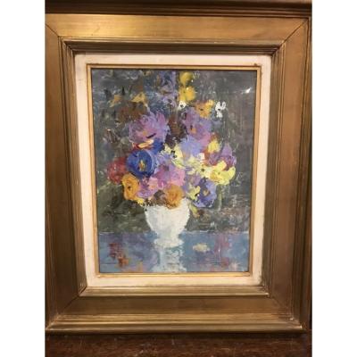 Bouquet Of Flowers By P. Genet