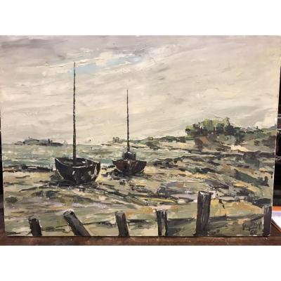 Sea Side At Low  Tide 