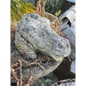 19th Stone Horse Head