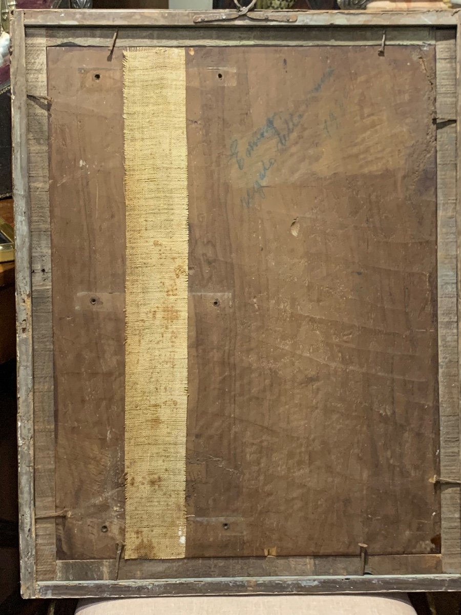 La Sacra Famiglia, Olio su tavola di noce, Italia Fine del XVI secolo -photo-8