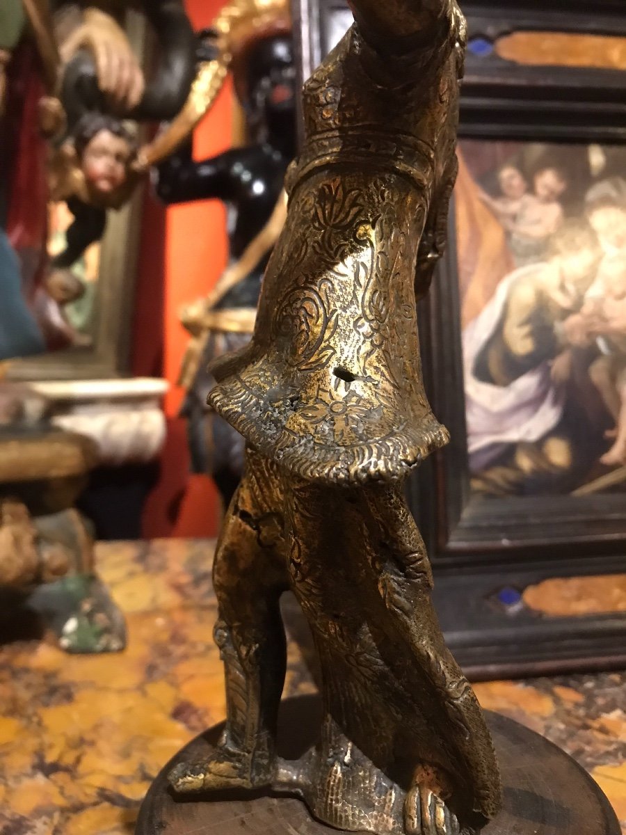 Fugura di paggio in bronzo-photo-1