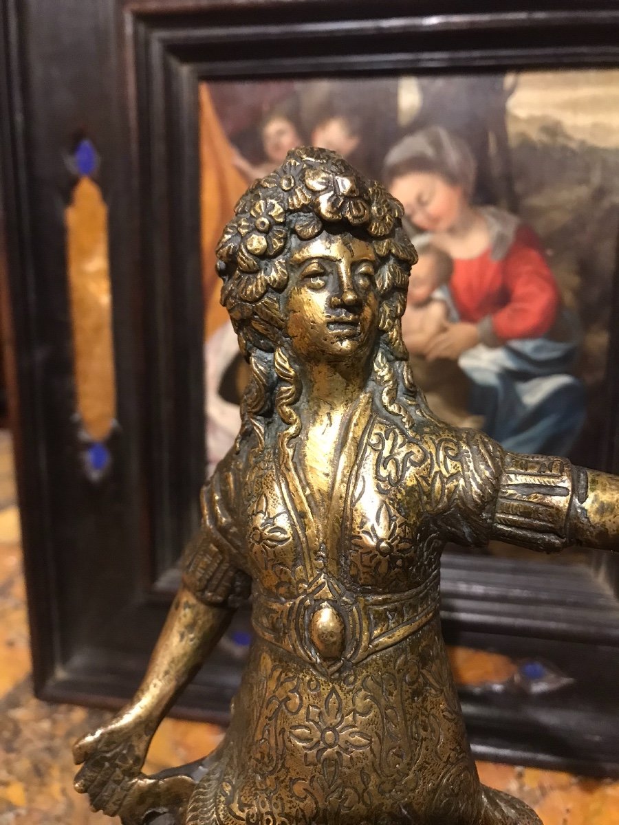 Fugura di paggio in bronzo-photo-2