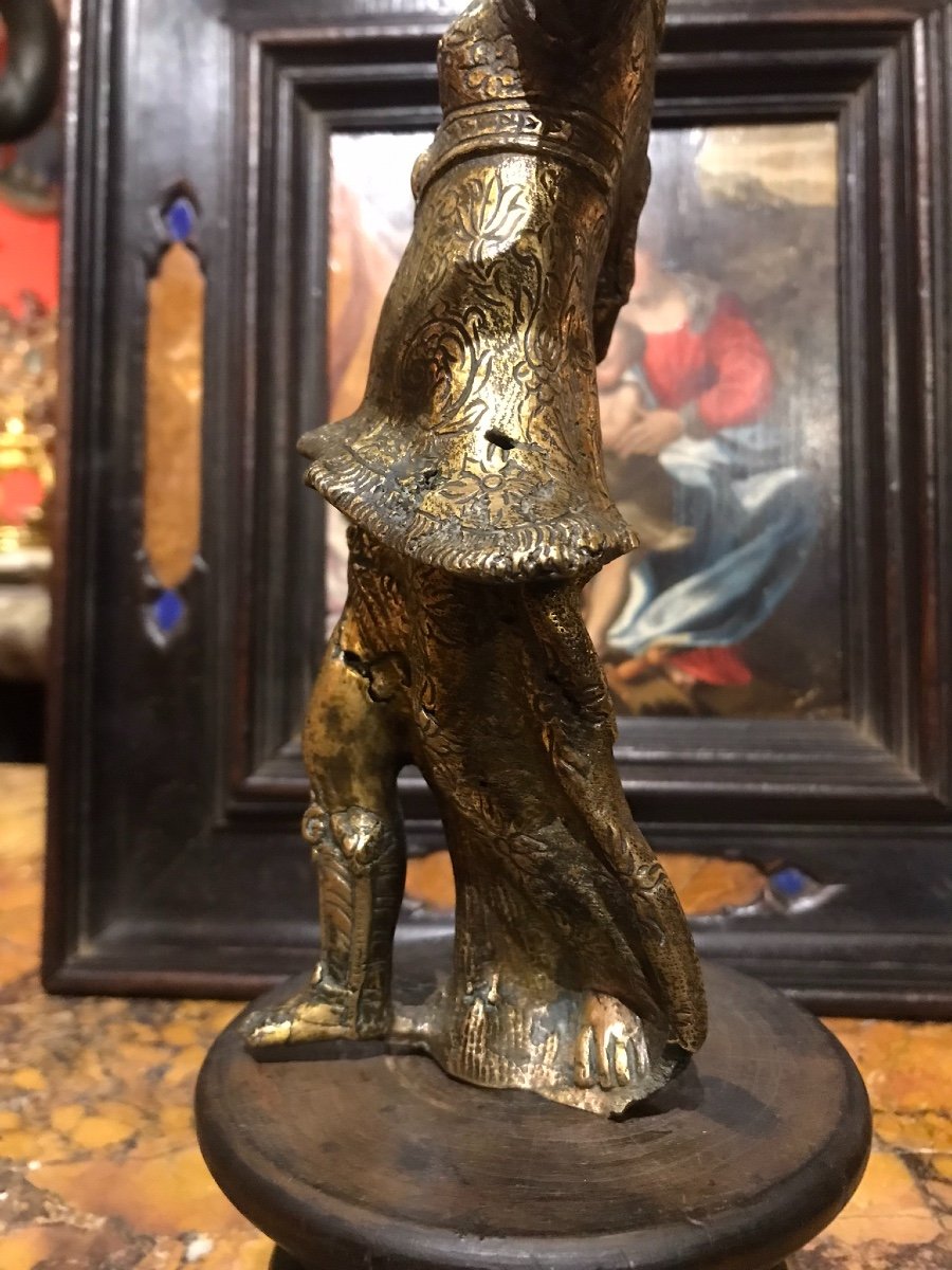 Fugura di paggio in bronzo-photo-8