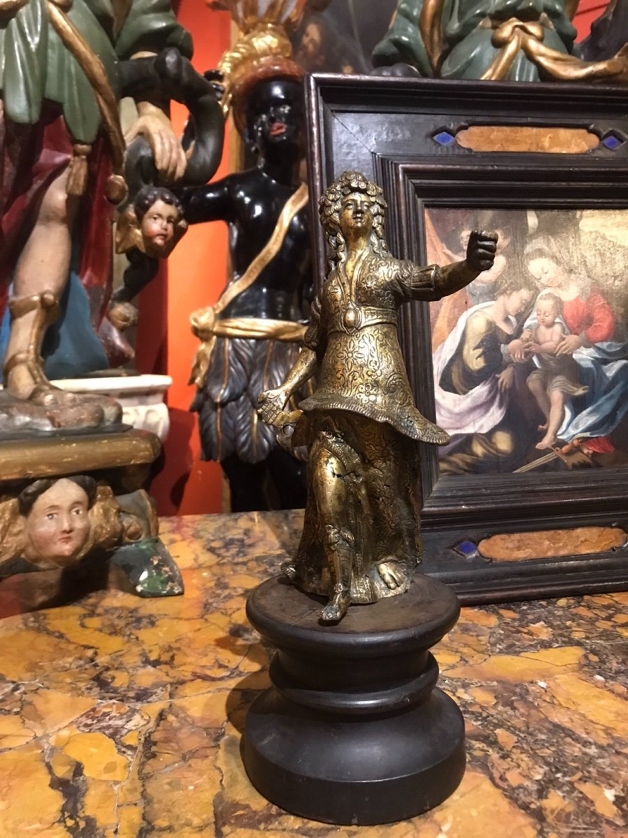 Fugura di paggio in bronzo