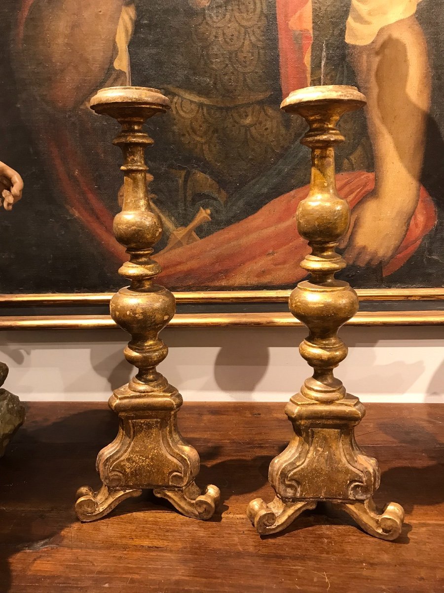 Coppia di candelieri Luigi XIV.