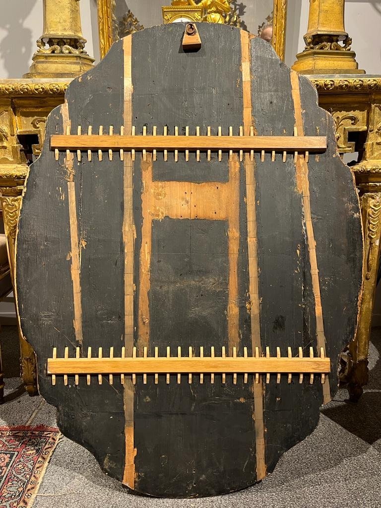 Vaso in legno con scena biblica. -photo-6