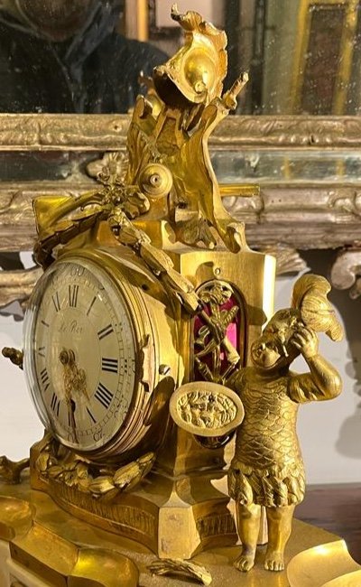 Orologio in bronzo firmato Le Roy. -photo-7